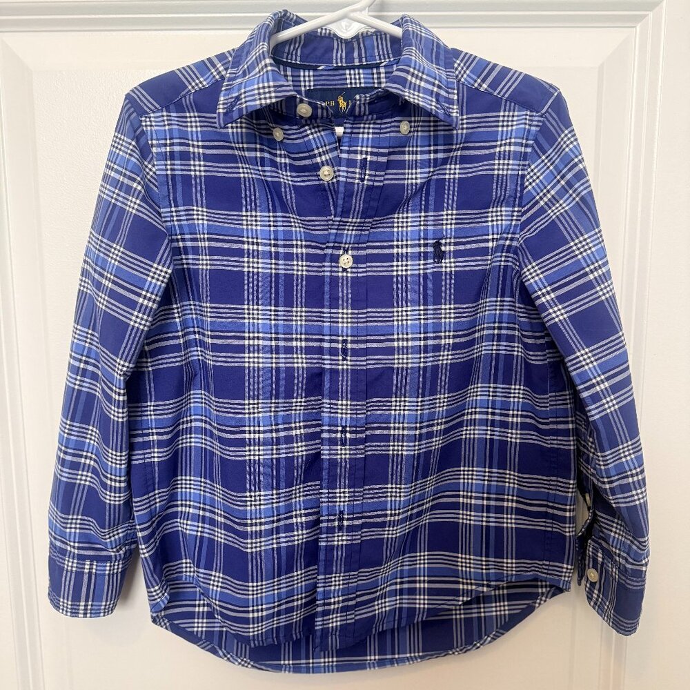 Boys Polo Ralph Lauren Long Sleeved Button Down 4T